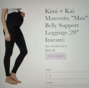 Kimi and Kai Maternity Leggings. 4 pairs